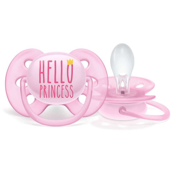 Philips Avent Schnuller Ultra Soft - Silikon 6-18 M - Hello Princess