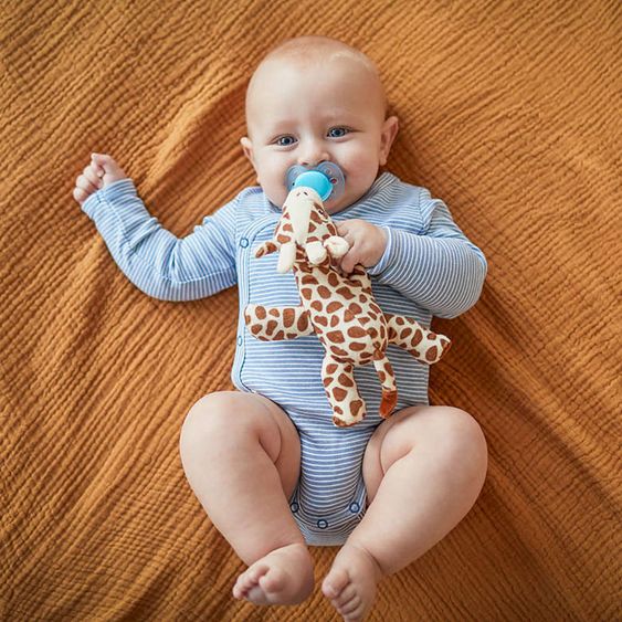 Philips Avent Schnullertier Snuggle Giraffe + Schnuller Ultra Soft - Silikon 0-6 M - SCF348/11