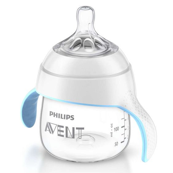 Philips Avent Trink-Lern-Set Naturnah 150 ml - Silikon 3 Loch - SCF251/00 - Weiß