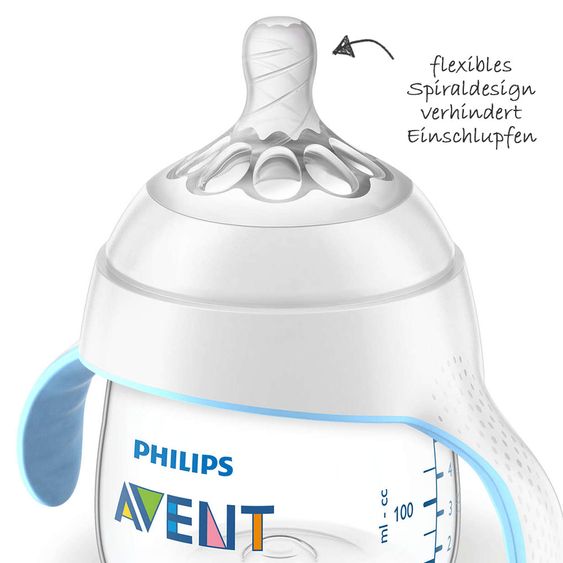 Philips Avent Trinklern-Becher Naturnah 150 ml - Silikon ab 4 M - SCF262/06