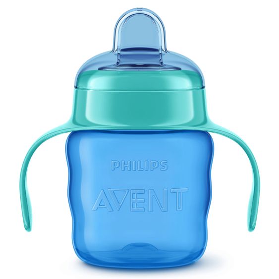 Philips Avent Drinking cup / beak cup with soft silicone beak 200 ml - Green / Blue