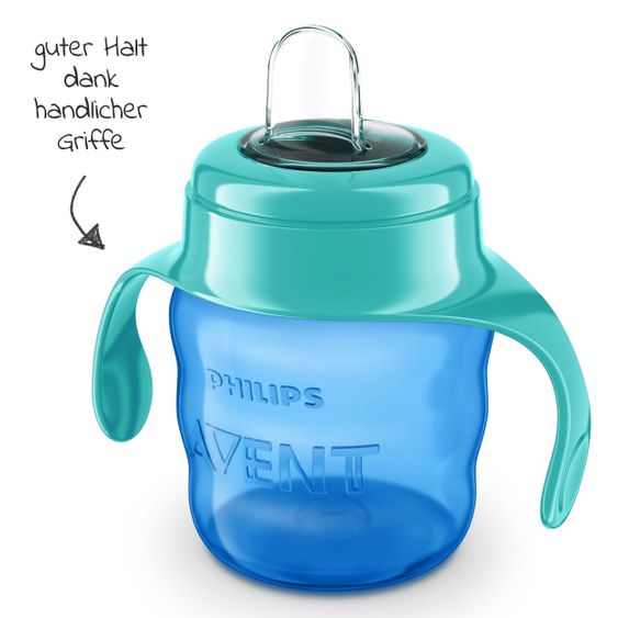 Philips Avent Drinking cup / beak cup with soft silicone beak 200 ml - Green / Blue