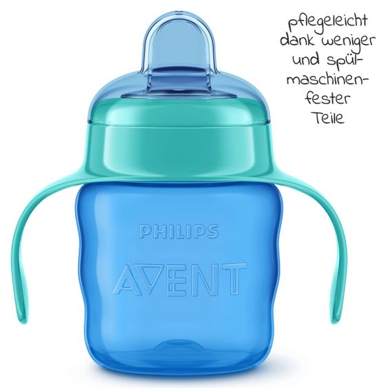 Philips Avent Drinking cup / beak cup with soft silicone beak 200 ml - Green / Blue