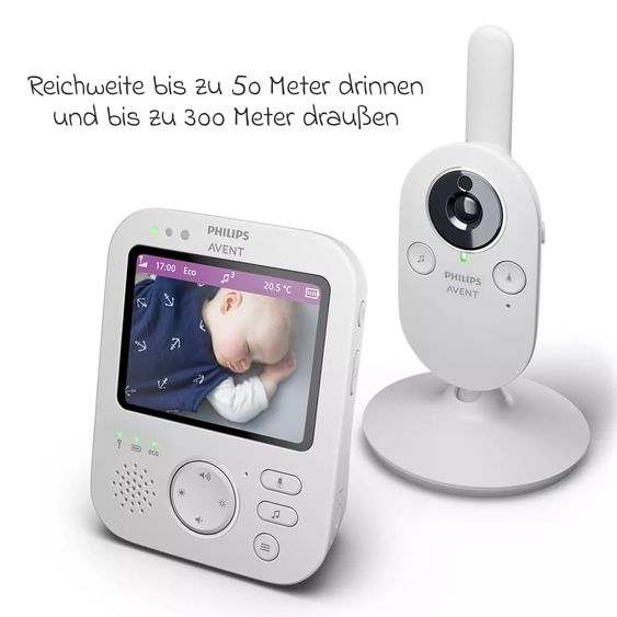 Philips Avent Video-Babyphone Premium SCD892/26 - inkl. Reisetasche