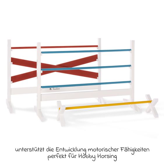 Pinolino 3-tlg. Hürdenset Jumper mit 2 Steilsprunge & 1 Cavaletti - Bunt