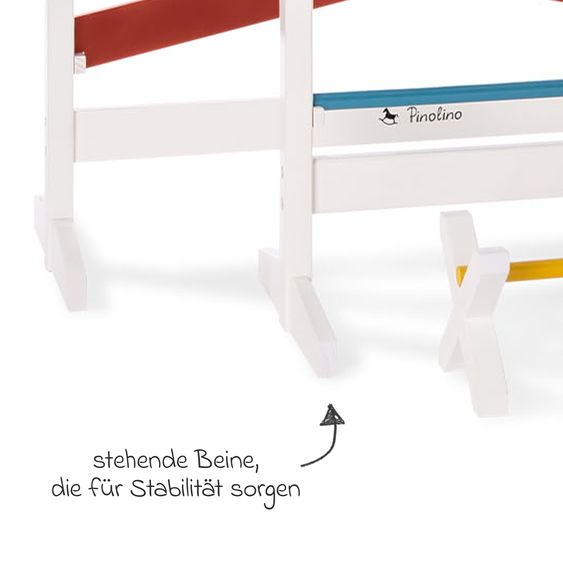 Pinolino 3-tlg. Hürdenset Jumper mit 2 Steilsprunge & 1 Cavaletti - Bunt