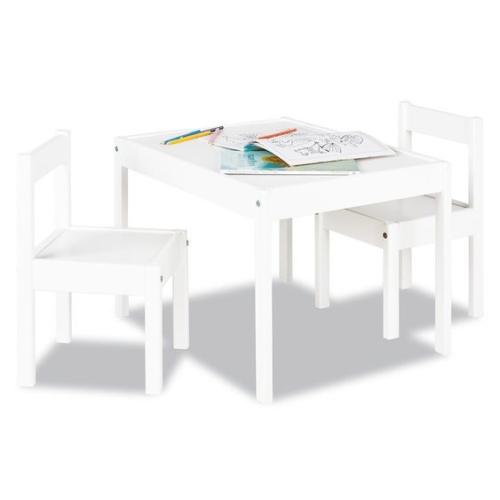 Pinolino 3-tlg. Kinder-Sitzgruppe Sina - Weiß