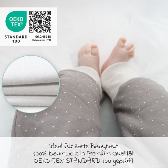 Pinolino 4-tlg. Kinderbett-Set Hanna mit Matratze, Bettwäsche 100 x 135 cm / 40 x 60 cm & wasserdichte Betteinlage 70 x 140 cm - Buch massiv unbehandelt - Natur