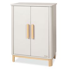 4-pc Doll Wardrobe Malea with 1 Insert Shelf, 1 Clothes Rail incl. 3 Clothes Hangers - Beige