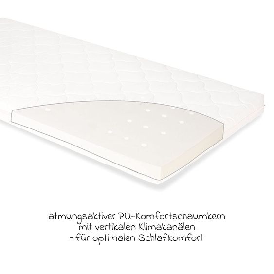 Pinolino Babybett-Matratze Luna Up 60 x 120 cm