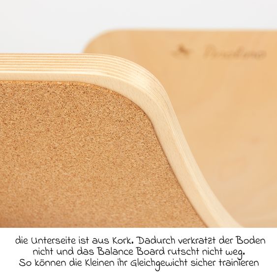Pinolino Planche D'Équilibre Kari Chargeable Jusqu'à 100 Kg - Naturel