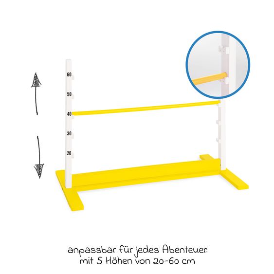 Pinolino Hürde Hoppe 5-fach höhenverstellbar - Gelb