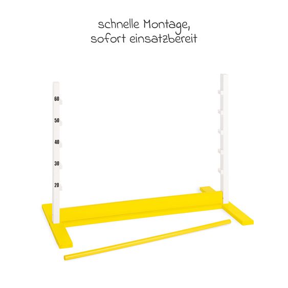 Pinolino Hürde Hoppe 5-fach höhenverstellbar - Gelb