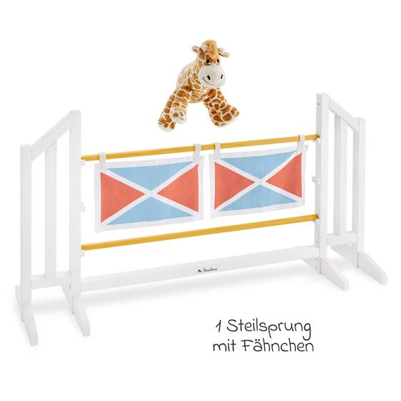 Pinolino Obstacle Set Stormy with detachable flags - White