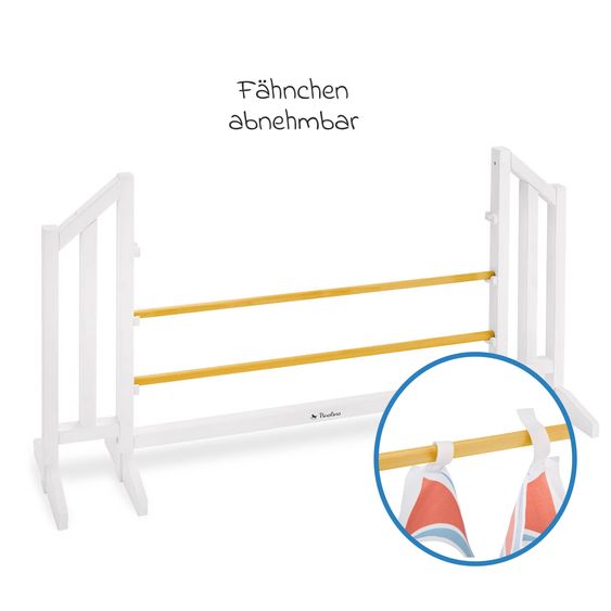 Pinolino Obstacle Set Stormy with detachable flags - White