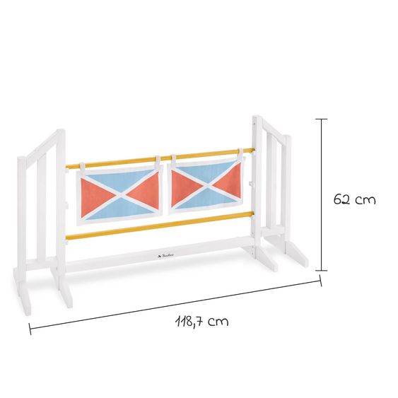 Pinolino Obstacle Set Stormy with detachable flags - White