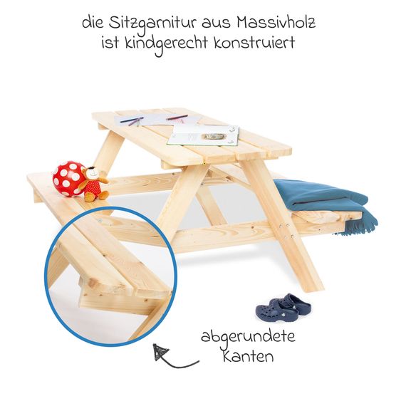 Pinolino Siège Auto Enfant Housse Nicki Max Pour 6 - Epicéa Massif - Naturel