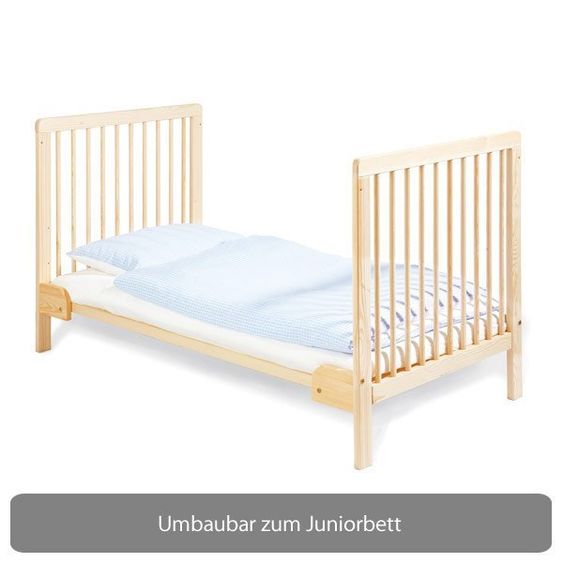 Pinolino Kinderbett Hanna 70 x 140 cm - Buche massiv unbehandelt