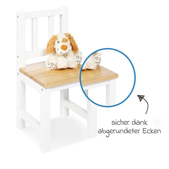 Pinolino Kinderstuhl Fenna - Weiß Natur