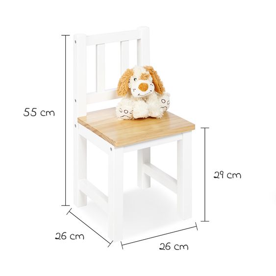 Pinolino Kinderstuhl Fenna - Weiß Natur