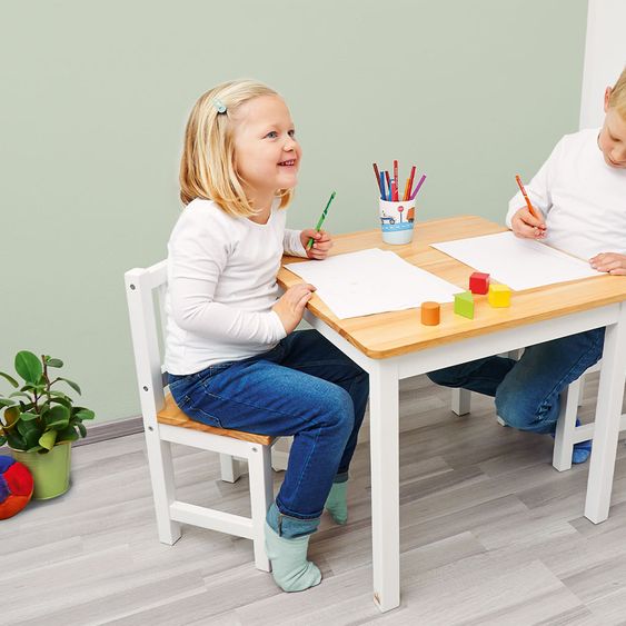 Pinolino Kinderstuhl Fenna - Weiß Natur