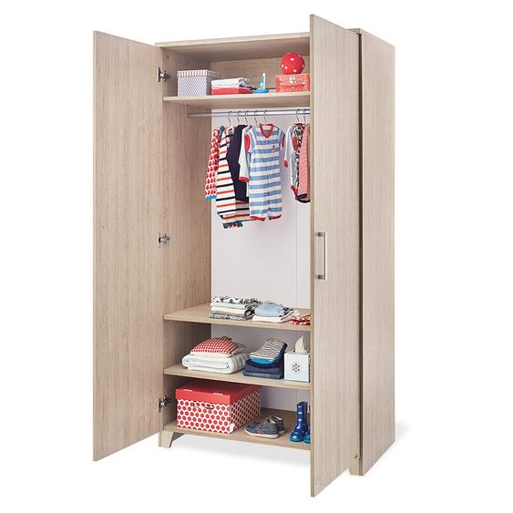 Pinolino Children's room Bolero with 2-door wardrobe, bed, wide changing unit