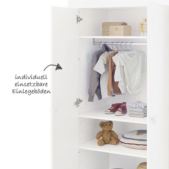 Pinolino Kinderzimmer Florentina 13-tlg. Inkl Textilkollektion Punkte Grau