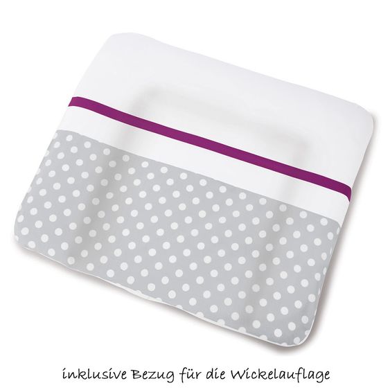Pinolino Kinderzimmer Florentina 13-tlg. Inkl Textilkollektion Punkte Grau