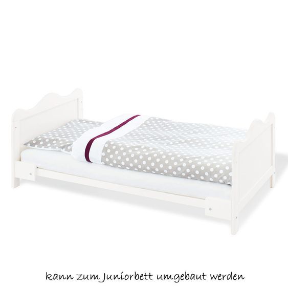 Pinolino Kinderzimmer Florentina 13-tlg. Inkl Textilkollektion Punkte Grau