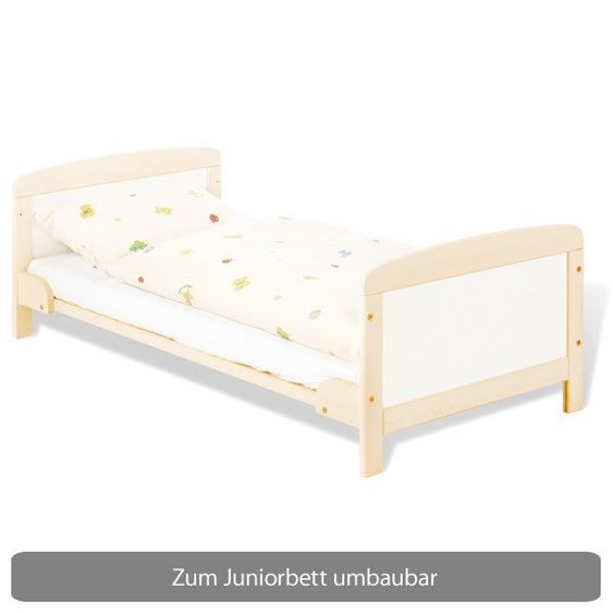 Pinolino Kinderzimmer Florian mit 3-türigem Schrank, Bett, breiter Wickelkommode
