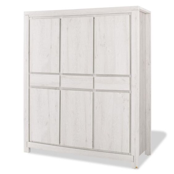 Pinolino Children's room Line with extra wide changing table and 6-door wardrobe