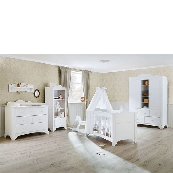Pinolino Kinderzimmer Pino 17-tlg. Inkl. Textilkollektion Voile Weiß