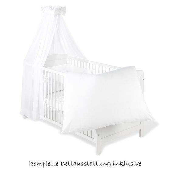 Pinolino Kinderzimmer Pino 17-tlg. Inkl. Textilkollektion Voile Weiß
