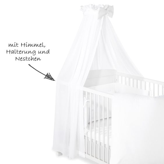 Pinolino Kinderzimmer Pino 17-tlg. Inkl. Textilkollektion Voile Weiß