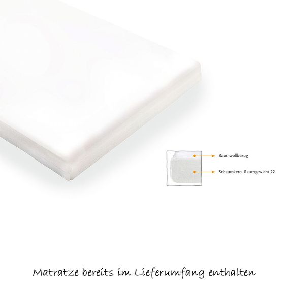Pinolino Kinderzimmer Pino 17-tlg. Inkl. Textilkollektion Voile Weiß