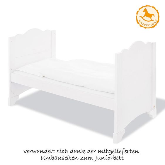 Pinolino Kinderzimmer Pino 17-tlg. Inkl. Textilkollektion Voile Weiß