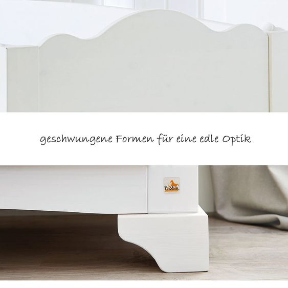 Pinolino Kinderzimmer Pino 17-tlg. Inkl. Textilkollektion Voile Weiß
