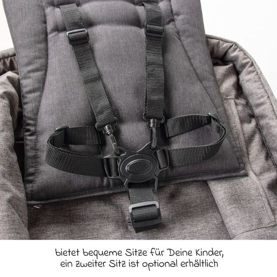 Pinolino Chariot De Transport Pliable Cruiser PI 500 - Gris