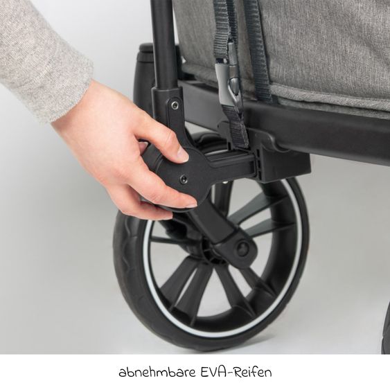 Pinolino Chariot De Transport Pliable Cruiser PI 500 - Gris