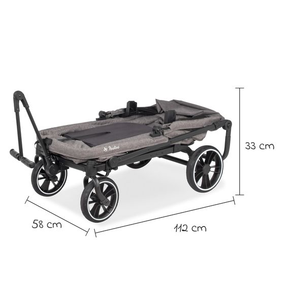 Pinolino Chariot De Transport Pliable Cruiser PI 500 - Gris