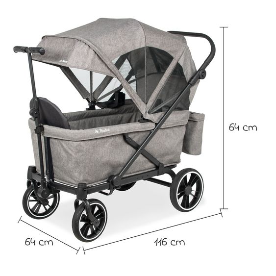 Pinolino Chariot De Transport Pliable Cruiser PI 500 - Gris