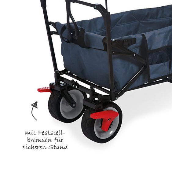 Pinolino Carrello dissuasore pieghevole Paxi dlx Comfort con freno - Blu navy