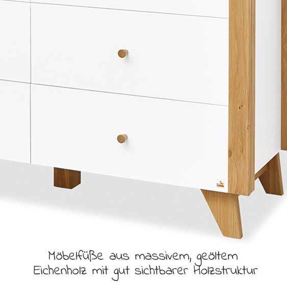 Pinolino Closet Thore large 3-door - White