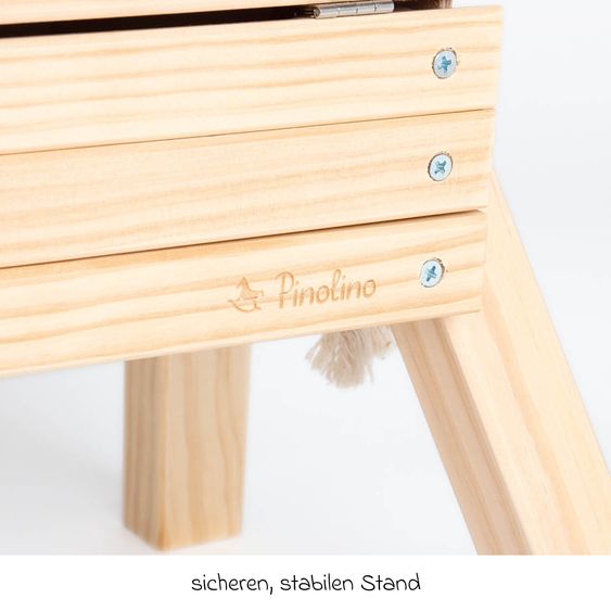 Pinolino Small Wooden Rocking Horse Nelli with Storage - Natur