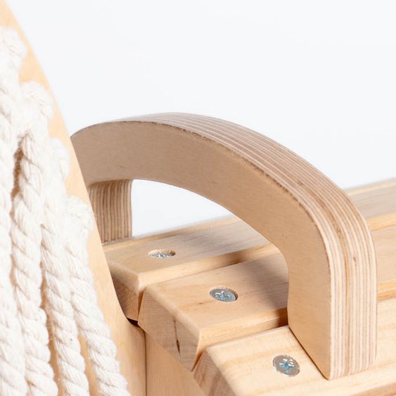 Pinolino Small Wooden Rocking Horse Nelli with Storage - Natur