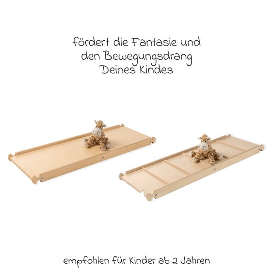 Pinolino Kletterbertt Kari belastbar bis 50kg - Natur