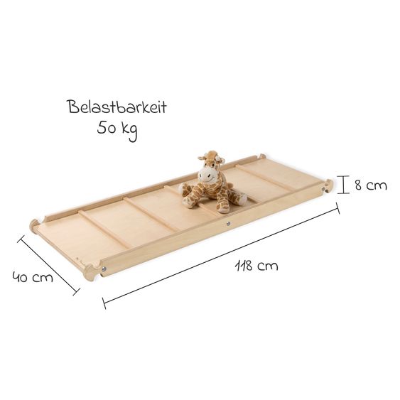 Pinolino Kletterbertt Kari belastbar bis 50kg - Natur