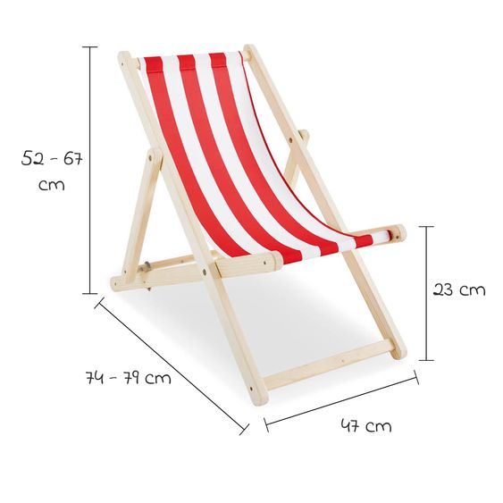 Pinolino Chaise Longue Pour Enfants Linus Taille M À Partir De 6 Ans Position Assise 3 Fois Réglable Jusqu’à 50 Kg - Naturel