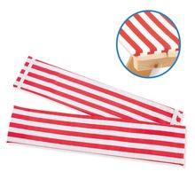 Confezione di 2 cuscini per set di sedute Nicki per 4 persone - Strisce rosso bianco