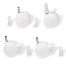 Set of rollers bed with sleeves - White